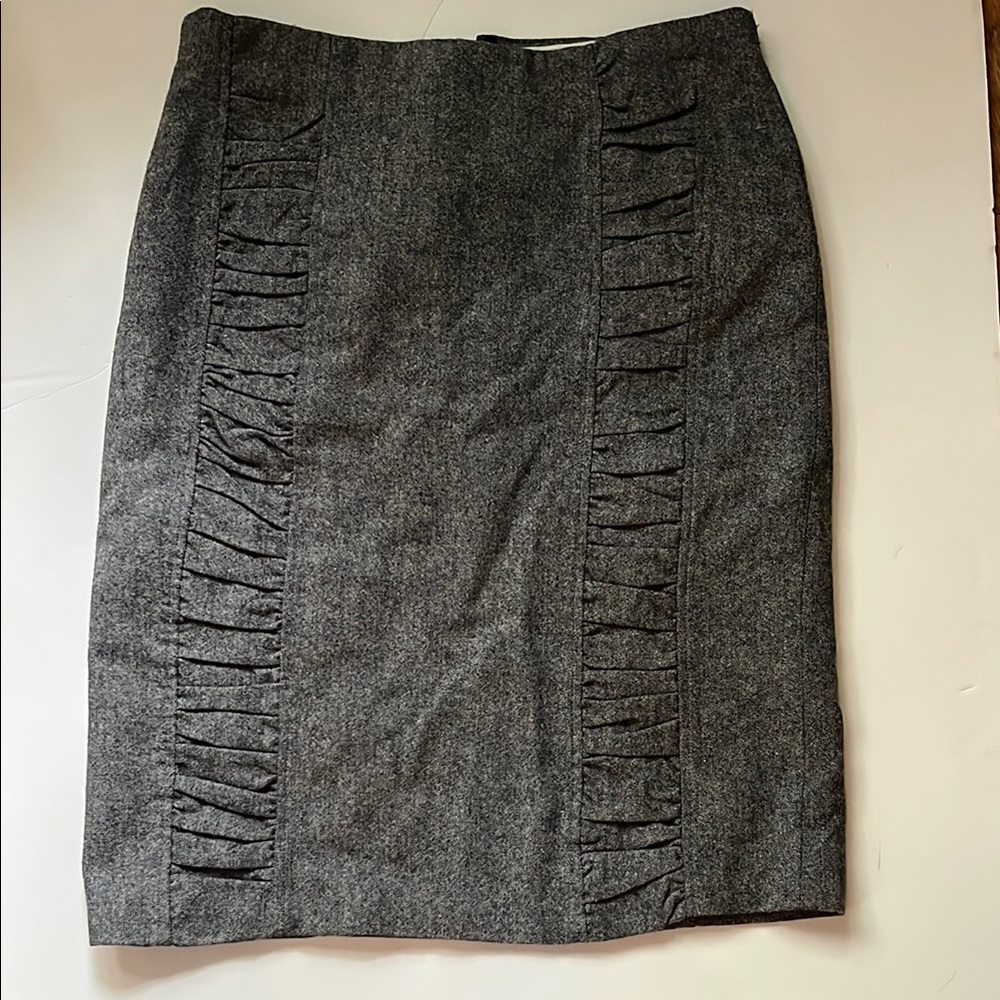 BB Dakota Black Ruched Pencil Skirt